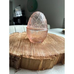 Pink Glass Egg
